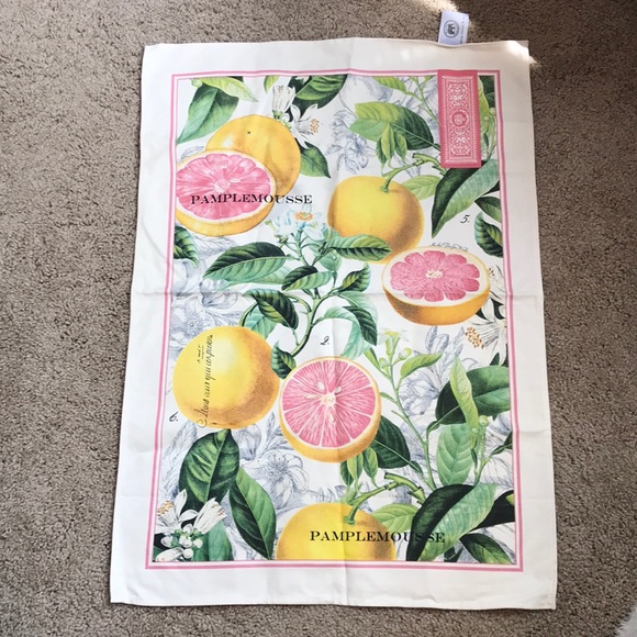 Michel Design Works Bath Nwot Pink Grapefruit Cotton Kitchen Hand Towel Poshmark